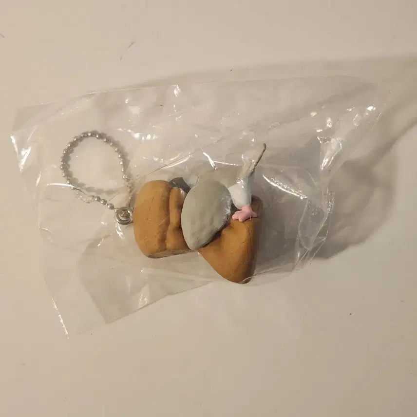 [BUNJANG] Japanese Gacha Silver Cockatiel Bread Keyring / (캡슐만개봉/새상품) 일본 가챠 식빵 앵무새 가챠 키링