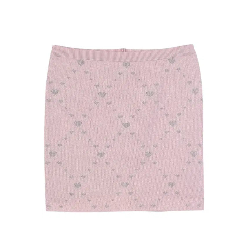 [SOLD OUT] (빠른배송/국내제작) 하트 니트 스커트 2color