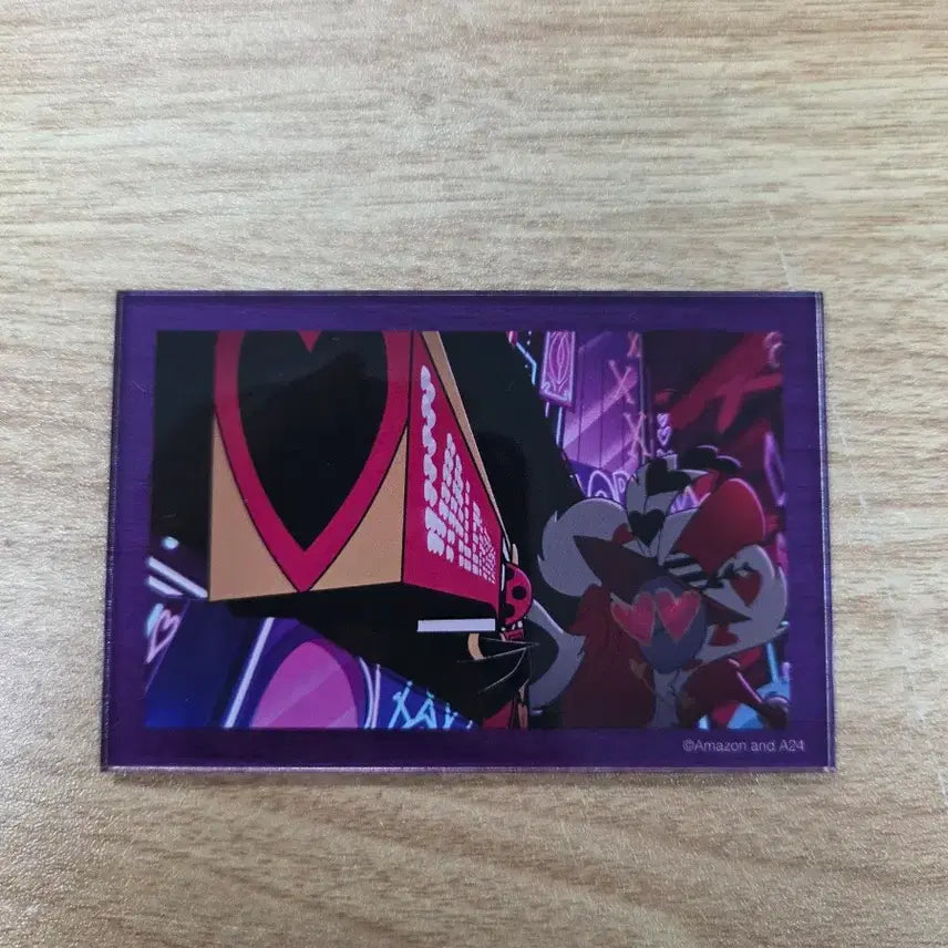 [BUNJANG] Hazbin Hotel Smile Base Cafe Valentino Acrylic Card / 해즈빈호텔 스마일베이스카페 아크릴카드 발렌티노