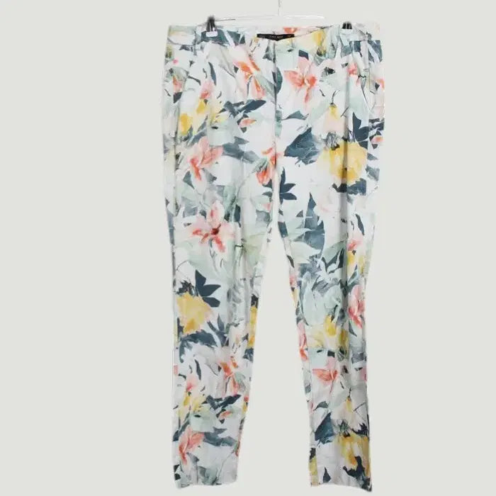[BUNJANG] Zara Floral Pants / 여성28/ 자라 플로럴 팬츠 바지 IV 3-98