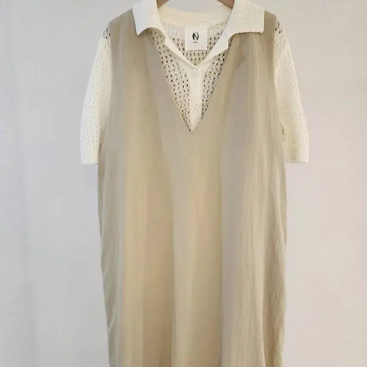[BUNJANG] Minimal Layered Spring Maxi Dress / 미니멀 레이어드 봄 원피스 / 롱 레이어드 나시 민소매 이지룩 미니멀