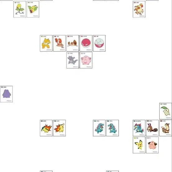 [BUNJANG] Pokemon Sticker Collection (49 Types) / 포켓몬 띠부띠부씰 판매합니다