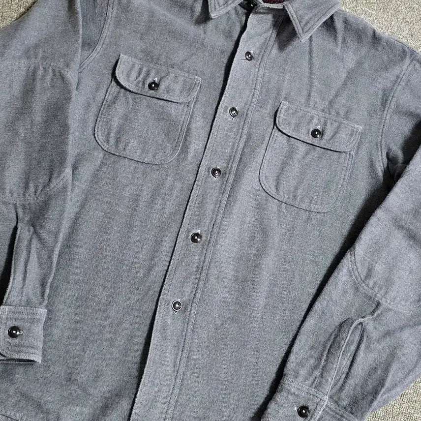 [BUNJANG] Etlaco Pattern Work Shirt / 엣라코 워크셔츠 15H 타임원클로딩 엣라스트 부처프로덕츠