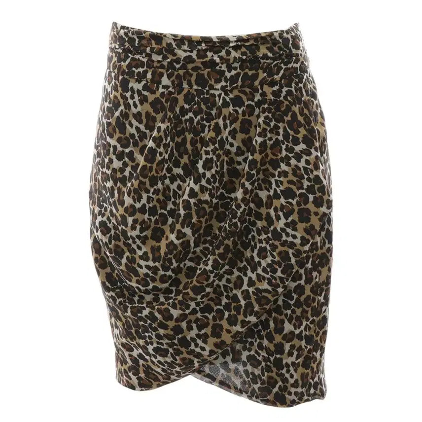 [BUNJANG] Mango Leopard Tulip Skirt / 망고 호피 튤립 스커트