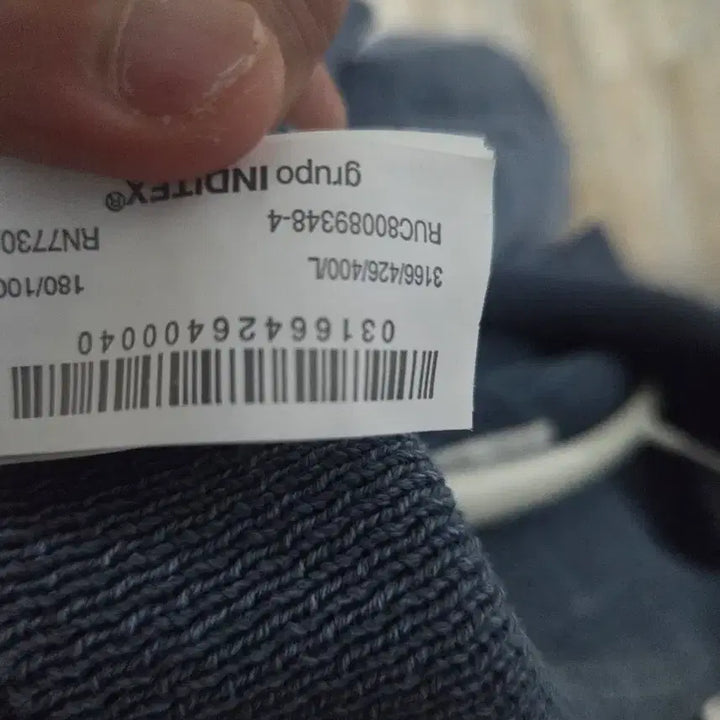 [BUNJANG] ZARA L Washed Blue Knit Top / 자라 반팔니트