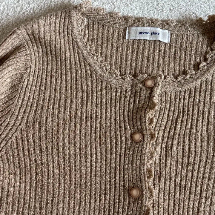 [BUNJANG] Peyton Place Ribbed Cardigan / 일본빈티지 peyton place 골지 작사 가디건