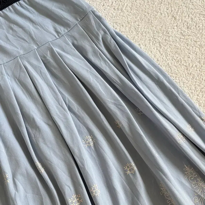 [BUNJANG] Lune Moire Blue Vintage Skirt / 일본빈티지 lune moire 블루 스커트