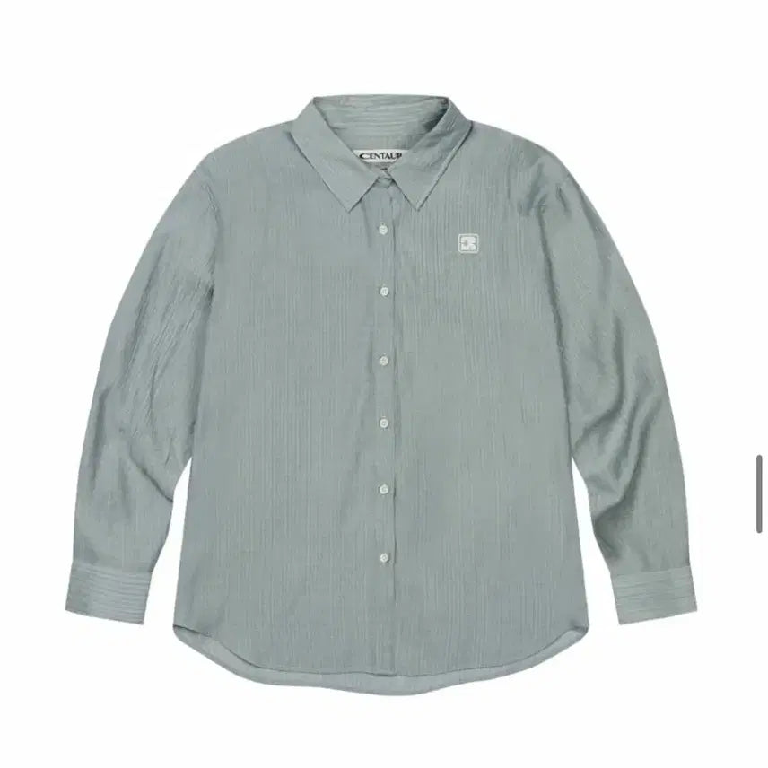 [BUNJANG] Centaur Wrinkle Oversized Shirt - Blue / 센토르 링클 오버핏 셔츠 블루