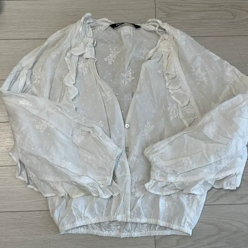 [BUNJANG] Zara Lace Blouse XS / 자라 레이스 블라우스/xs 사이즈