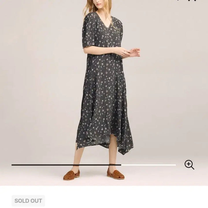 [BUNJANG] Thursday Island Flower Pattern Long Dress / Thursday Island 플라워 패턴 롱 원피스