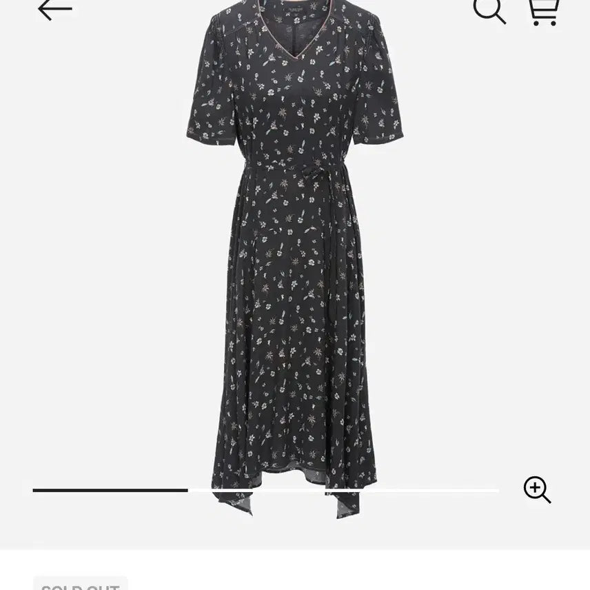 [BUNJANG] Thursday Island Flower Pattern Long Dress / Thursday Island 플라워 패턴 롱 원피스