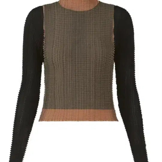 [BUNJANG] Issey Miyake Pleats Please Layered Top / 이세이미야케  울리 레이어드탑