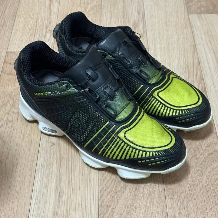 [BUNJANG] FootJoy HyperFlex Golf Shoes Black/Fluorescent 250 / 풋조이 하이퍼플렉스 골프화 블랙/형광 250