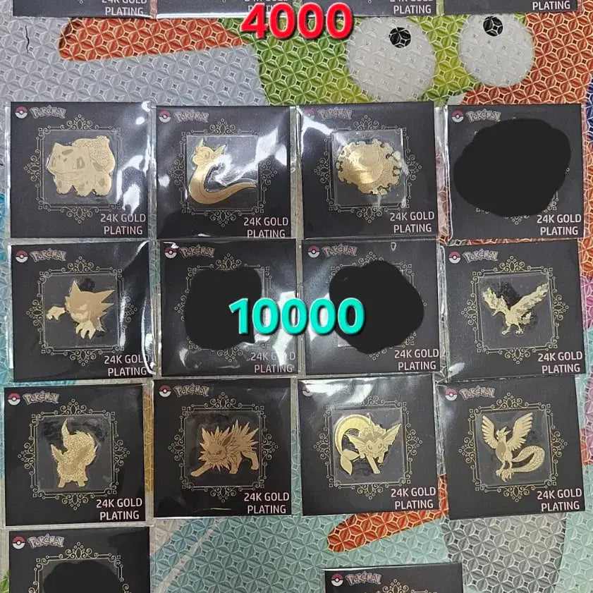 [BUNJANG] 포켓몬 금박 띠부씰 이상해씨 메타몽 잉어킹 이브이 뮤츠 썬더  등 판매 / 포켓몬 금박 띠부씰 이상해씨  뮤츠 고오스 샤미드 파이어 쥬피썬더 판매