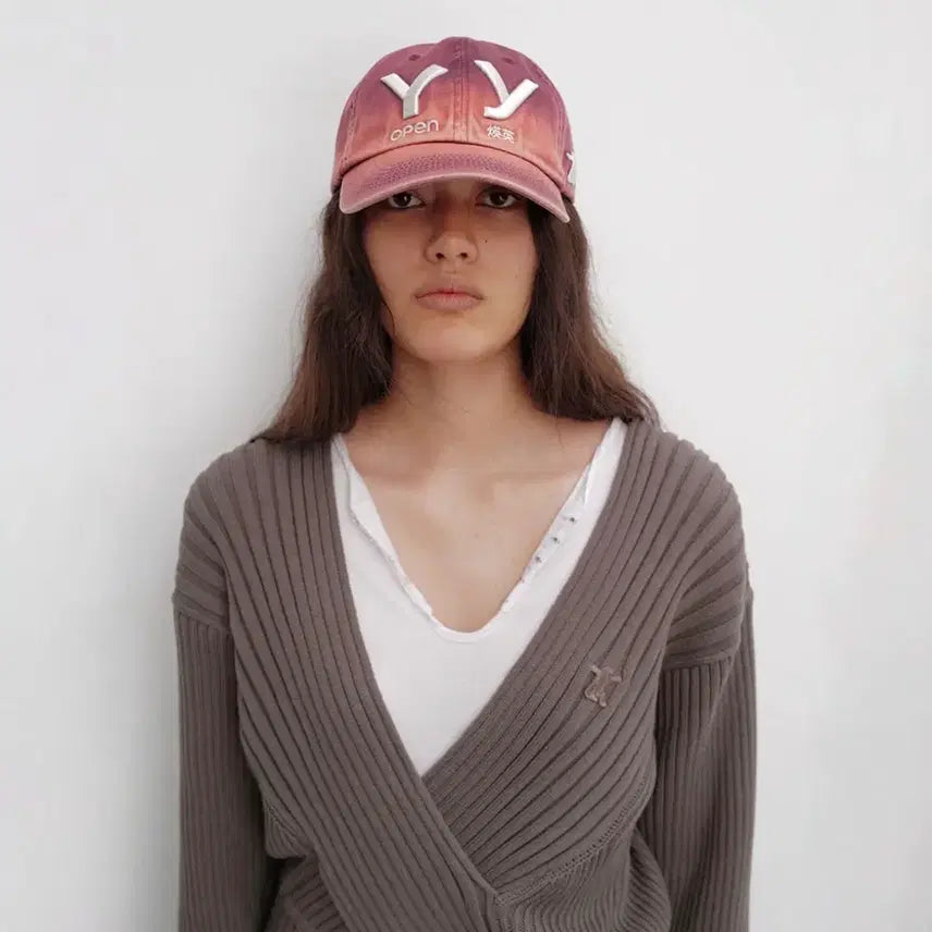 [BUNJANG] Open Y Burgundy Ball Cap / 오픈와이와이 볼캡 버건디 새상품