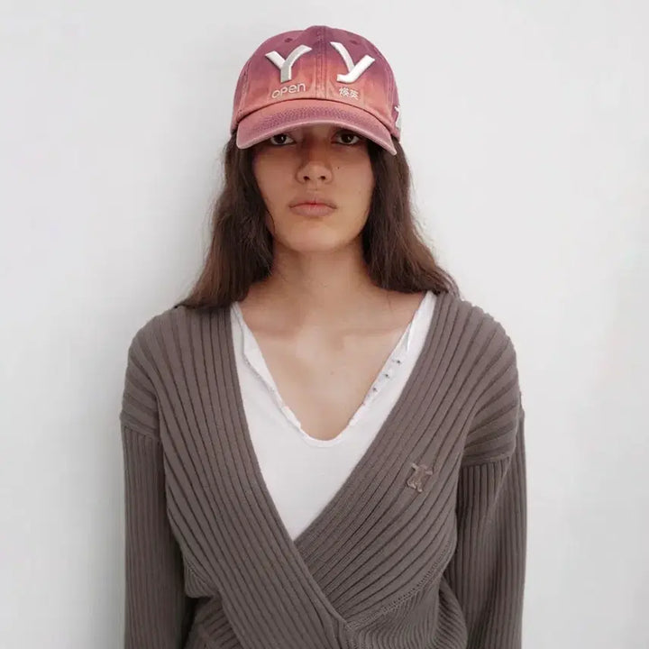 [BUNJANG] Open Y Burgundy Ball Cap / 오픈와이와이 볼캡 버건디 새상품