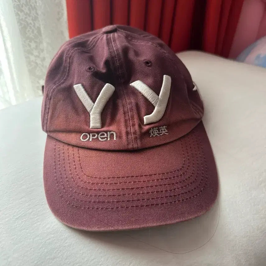[BUNJANG] Open Y Burgundy Ball Cap / 오픈와이와이 볼캡 버건디 새상품