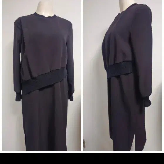 [BUNJANG] DOHO Asymmetrical Color Block Midi Dress / 도호/모던하고 아방가르드한 감성이 느껴지는 미디 기장의 원피스 55