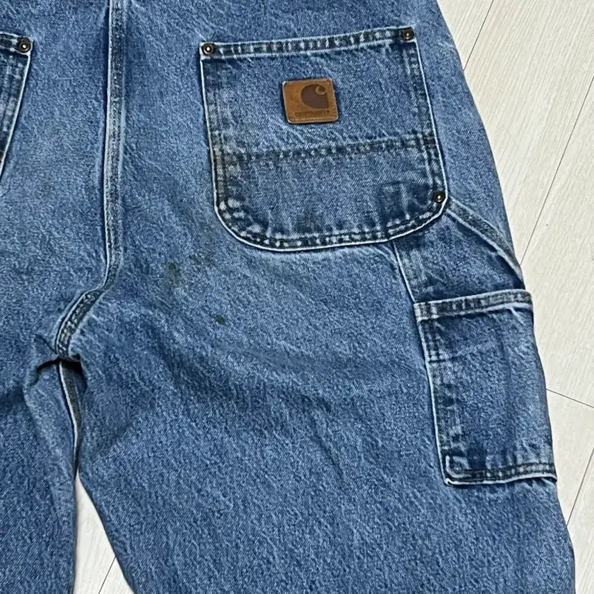 [BUNJANG] Carhartt Double Knee Denim Work Pants / 00s 빈티지 칼하트 더블니 데님 워크팬츠 B73DST 36사이즈