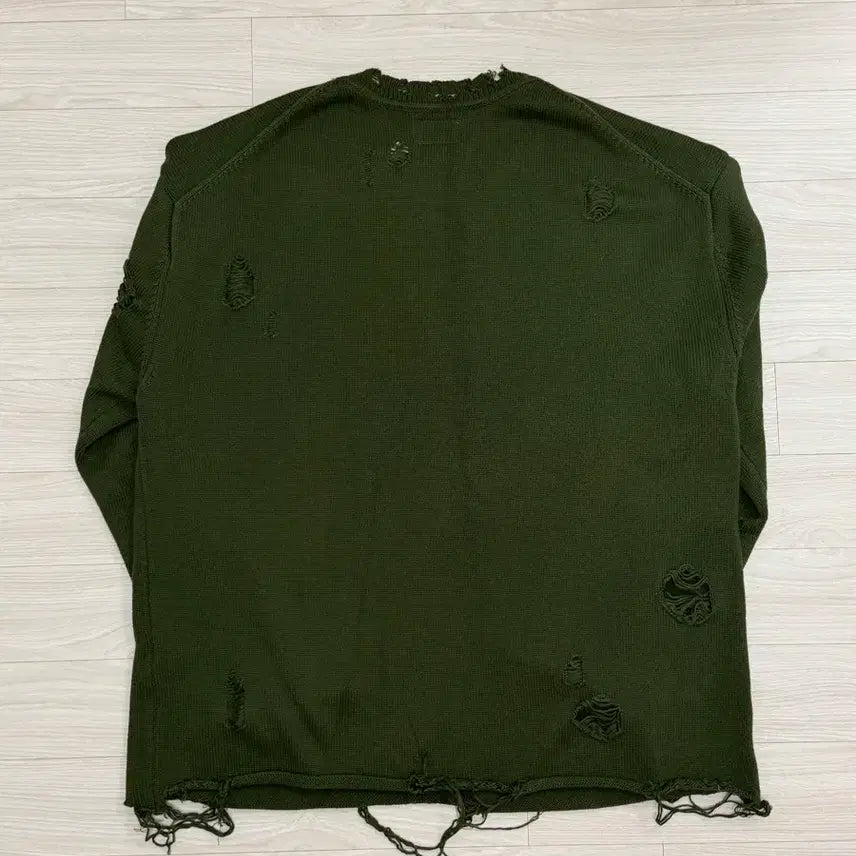 [BUNJANG] KAMIYA Destroyed Flag Knit M / KAMIYA 카미야 디스트로이드 플래그 니트