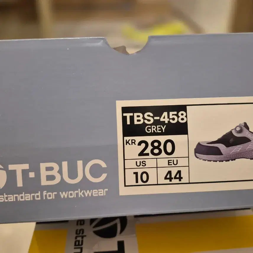 [BUNJANG] T-BUC Safety Dial Shoes (Black/Gray) / T-BUC 다이얼 안전화 블랙/회색 새상품