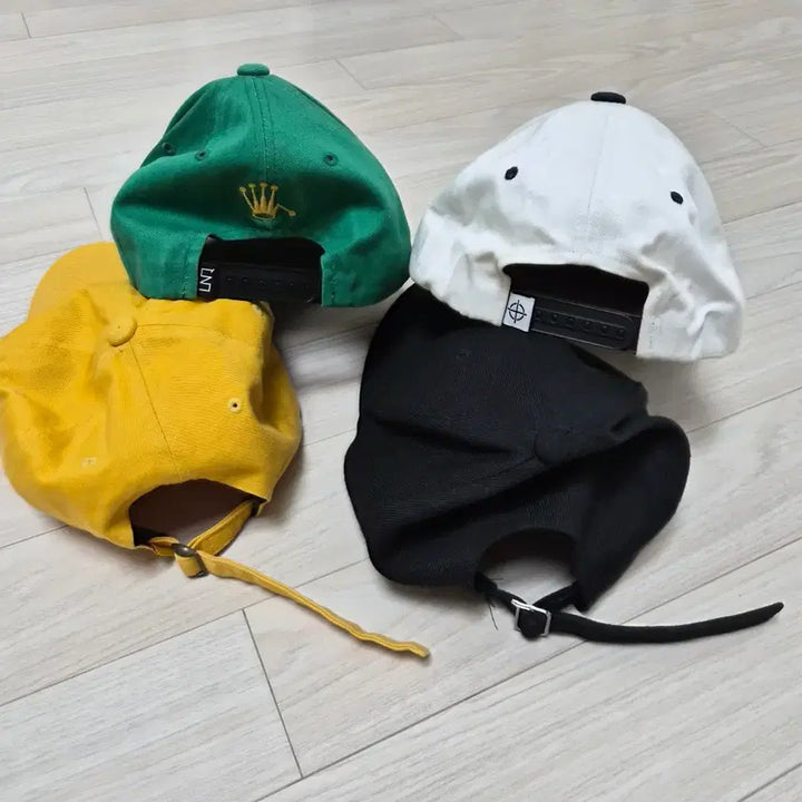 [BUNJANG] 4-Piece Color Baseball Cap Set / 컬러 볼캡 모자 4종 세트