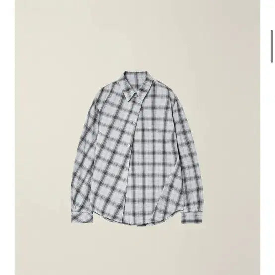 [BUNJANG] EII Garment Dyed Curved Check Shirt / 이이 garment dyed curved check shirt