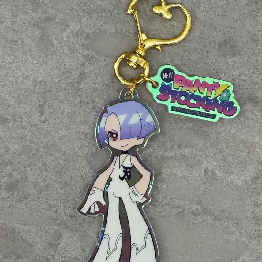 [BUNJANG] Pansy Gacha Polyester Acrylic Keychain Heart Charm / 팬스가 가챠 폴리에스테르 아크릴 키체인 하트키링