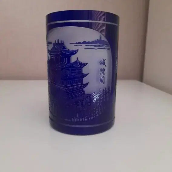 [BUNJANG] Cobalt Blue Glassware / 항저우 코발트 블루 유리공예품(미사용)