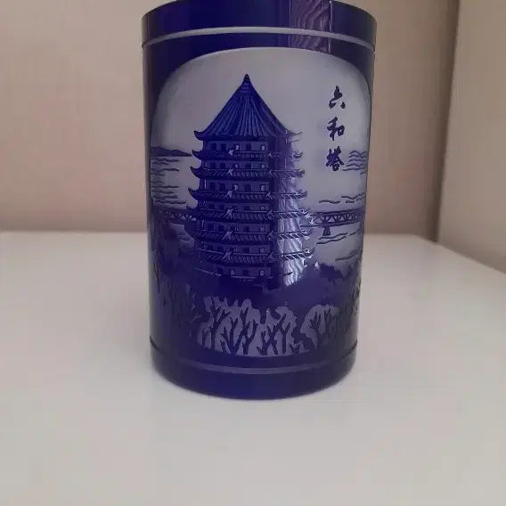 [BUNJANG] Cobalt Blue Glassware / 항저우 코발트 블루 유리공예품(미사용)