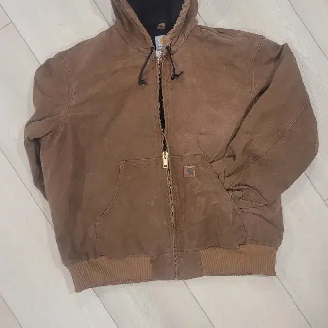 [BUNJANG] Carhartt J130 Brown Active Hooded Jacket / 칼하트 액티브 후드집업J130 Brown Carhartt Active