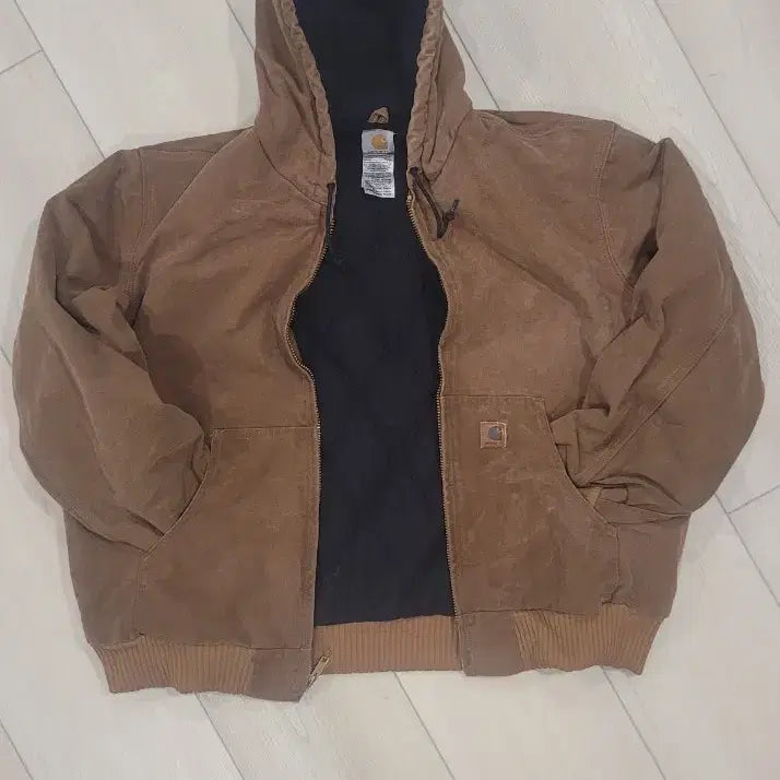 [BUNJANG] Carhartt J130 Brown Active Hooded Jacket / 칼하트 액티브 후드집업J130 Brown Carhartt Active