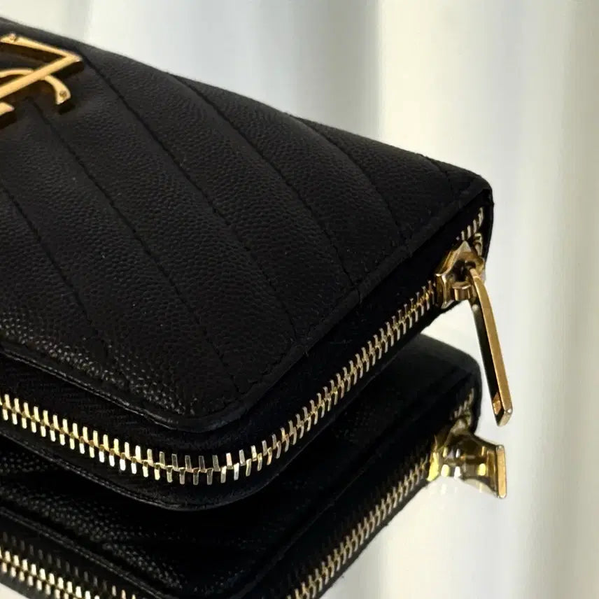 [BUNJANG] Yves Saint Laurent Compact Zip Around Long Wallet / [정품] 입생로랑 지퍼돌이 컴팩트 장지갑