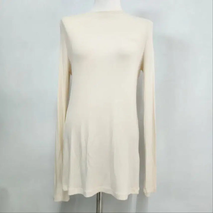 [BUNJANG] SJYP Slim Ribbed Long Sleeve Top / SJYP 한섬 정품 여성 레이온 혼방 슬림 골지 긴팔 티셔츠 M