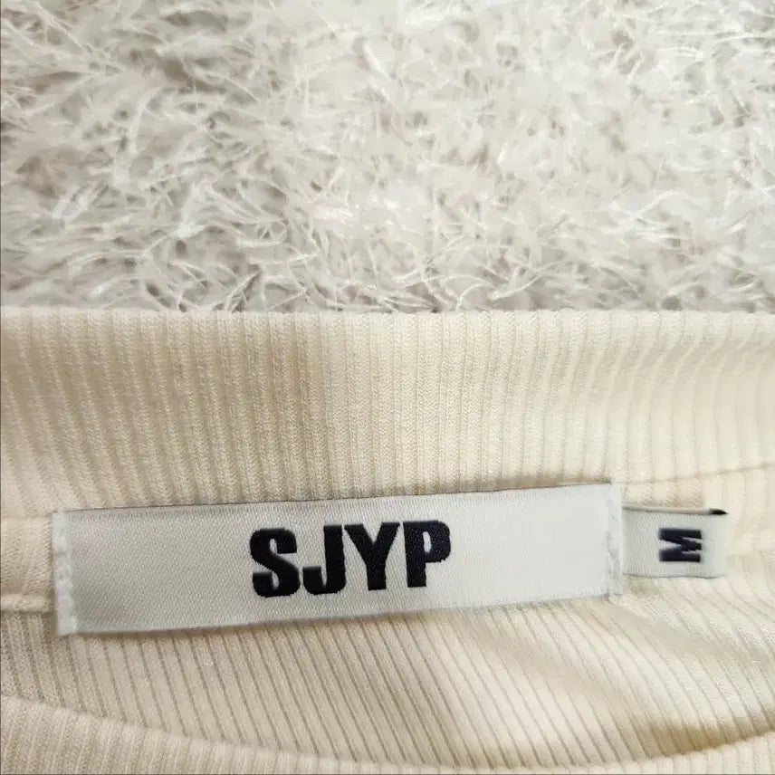 [BUNJANG] SJYP Slim Ribbed Long Sleeve Top / SJYP 한섬 정품 여성 레이온 혼방 슬림 골지 긴팔 티셔츠 M