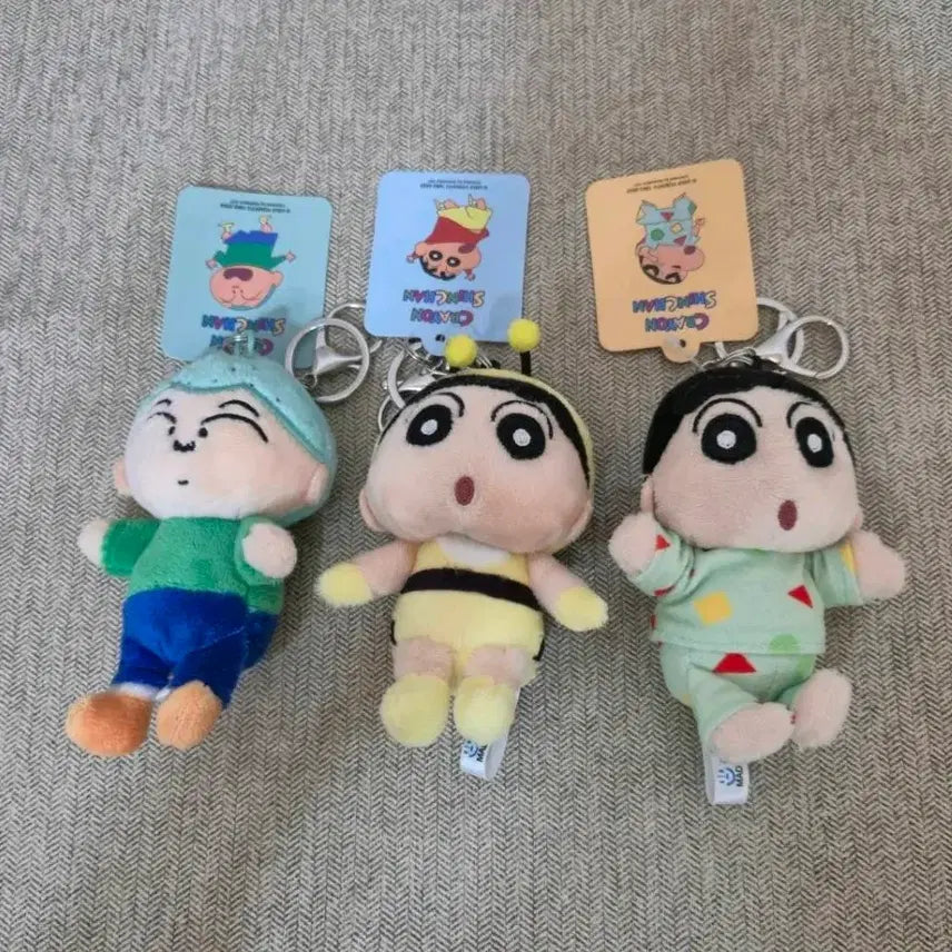 [BUNJANG] Crayon Shin-chan Character Keyring Set / 1. 짱구 캐릭터 키링 (개별 3500) 훈이, 꿀벌, 파자마
