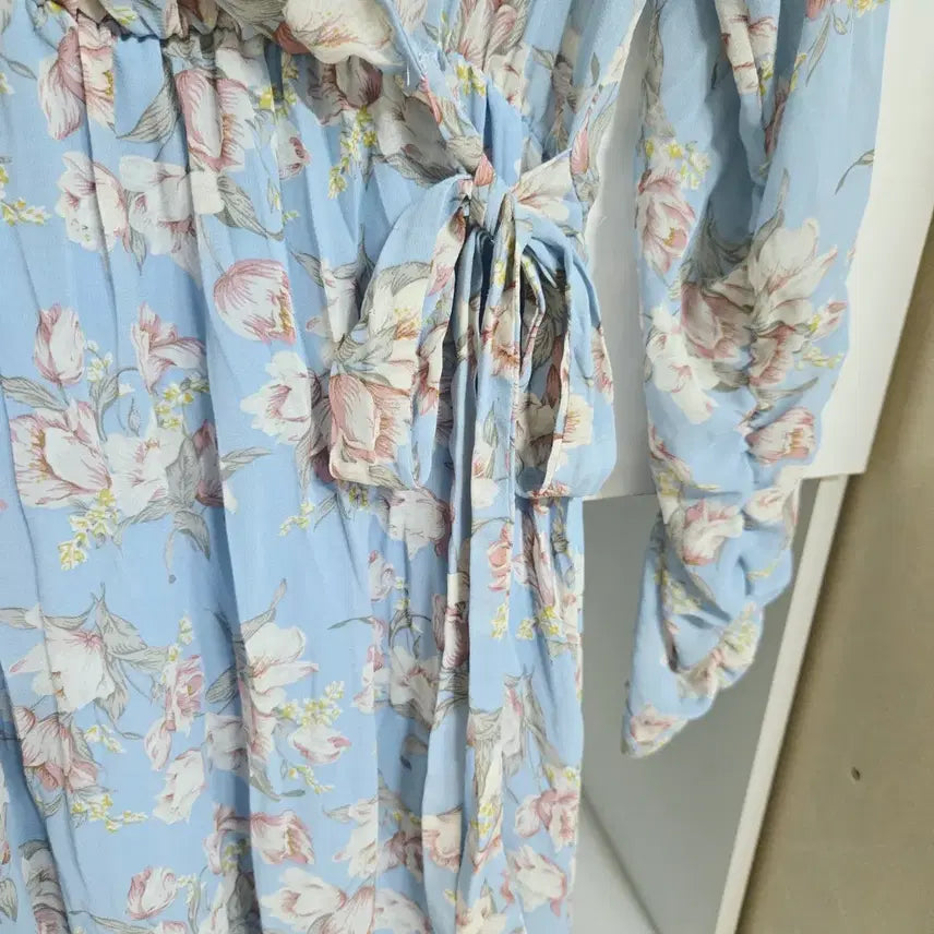 [BUNJANG] Pastel Sky Chiffon Long Dress / 파스텔 하늘 쉬폰 롱원피스(새상품)