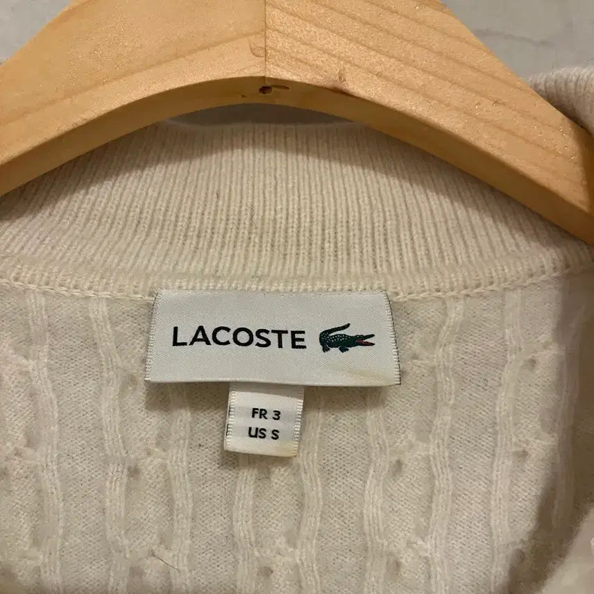 [BUNJANG] Lacoste Cable Knit Sweater / 라코스테 케이블 니트(남녀공용)