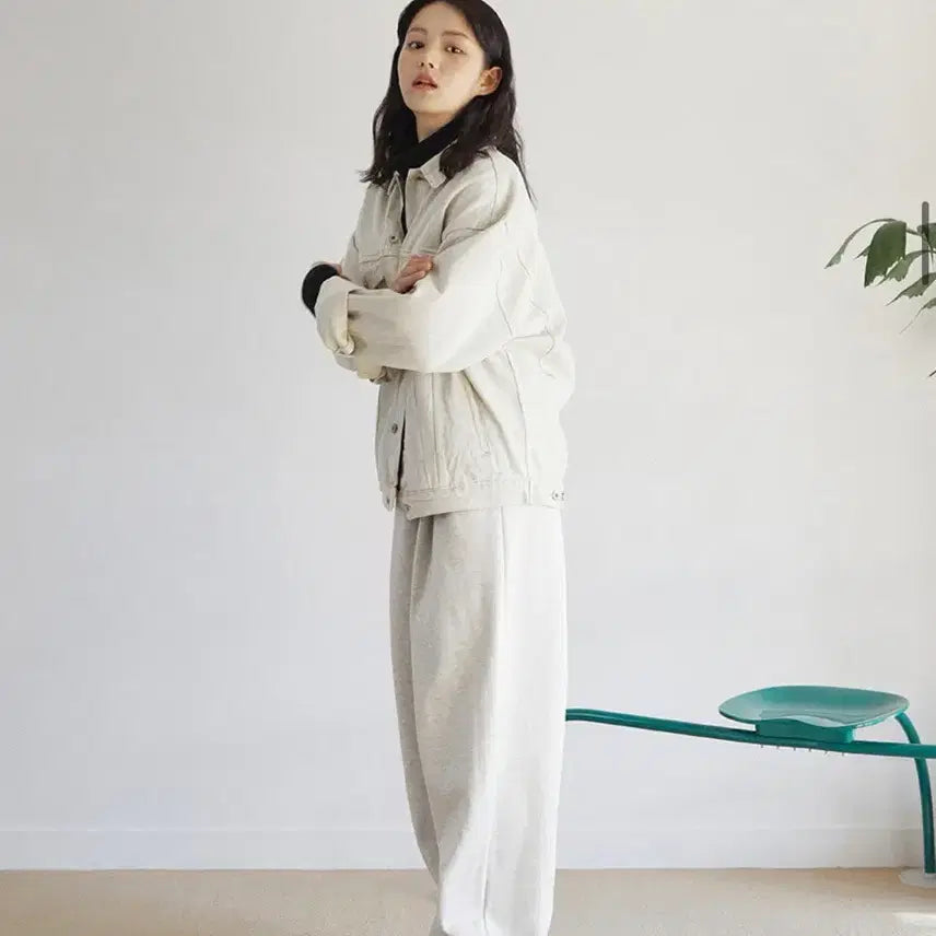 [BUNJANG] Zero Deep One Tuck Sweat Pants Oatmeal XS / 제로 Deep One Tuck Sweat Pants 오트밀 XS