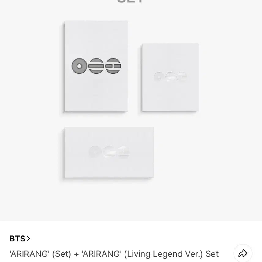 [BUNJANG] BTS Arirang Album 3-Set (Sealed) / [미개봉/현물] BTS 아리랑 앨범 3종세트 양도