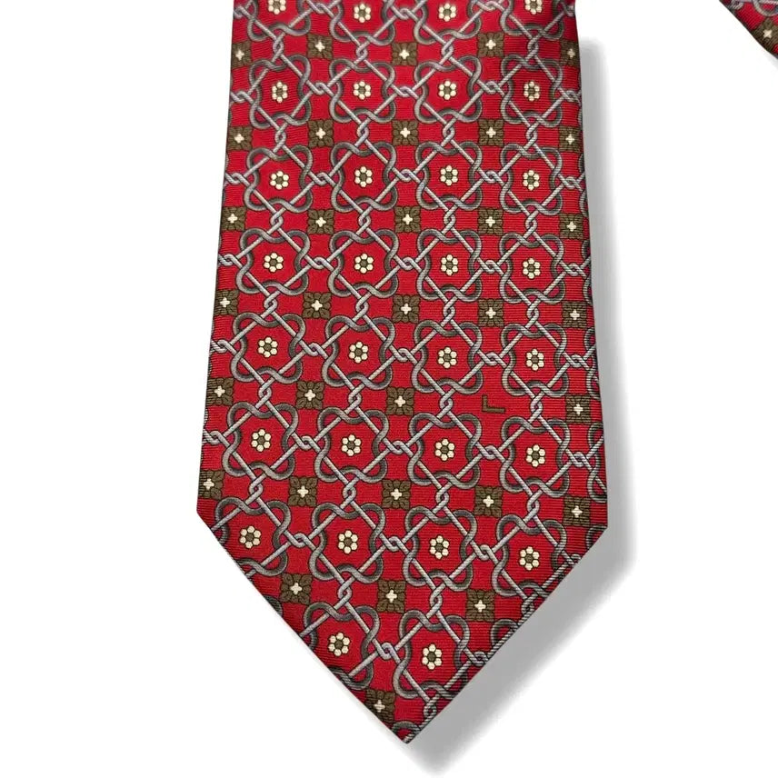 [BUNJANG] Lancel Vintage Silk Tie / 90s LANCEL 란셀 빈티지 실크 넥타이 (새상품)