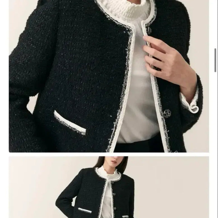 [BUNJANG] Roem Tweed Jacket XS Black / 로엠트위드자켓 새제품 XS블랙