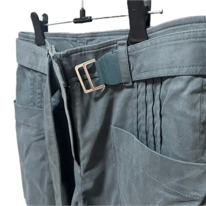 [BUNJANG] System High-Waisted Wide Belted Pants / (새상품) system 하이웨스트 와이드 벨트 팬츠