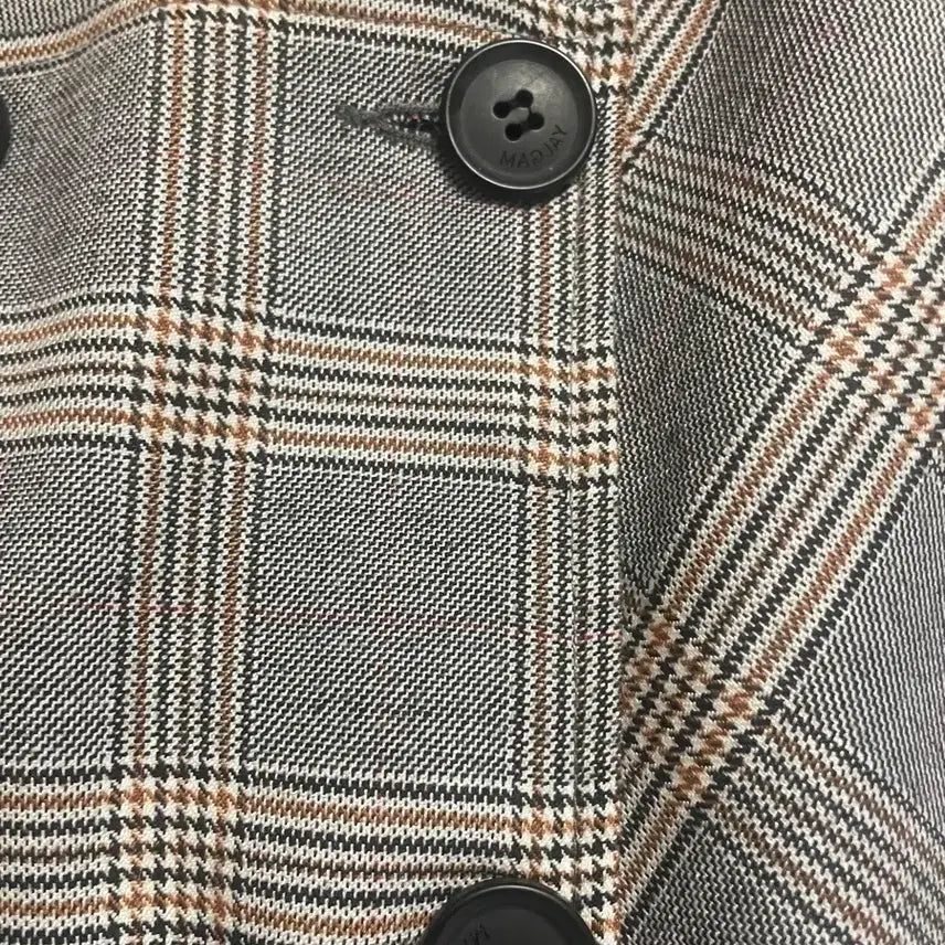 [BUNJANG] MAGJAY Plaid Asymmetrical Skirt Size 55 / MAGJAY 체크 언발란스 스커트 55사이즈