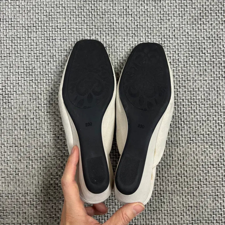 [BUNJANG] Geiger Suede Mid Heel Mules / [신발] 가이거 스웨이드 미들 힐 뮬