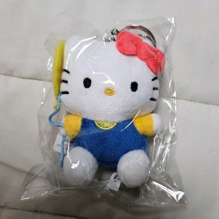 [BUNJANG] Hello Kitty Plush Charm - Blue / 헬로키티 인형 키링 블루