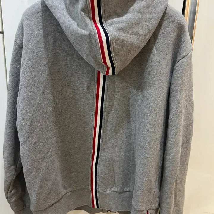 [BUNJANG] Thom Browne Gray Hooded Zip-up Jacket / 톰브라운 백삼선 그레이후드집업 3사이즈