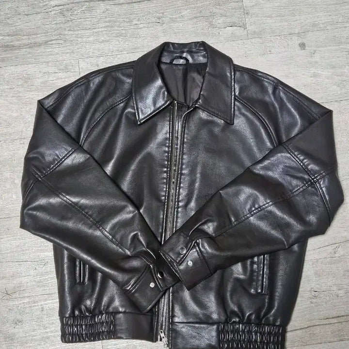 [BUNJANG] 8Seconds Brown Leather Jacket / 에잇세컨즈 브라운 레더자켓