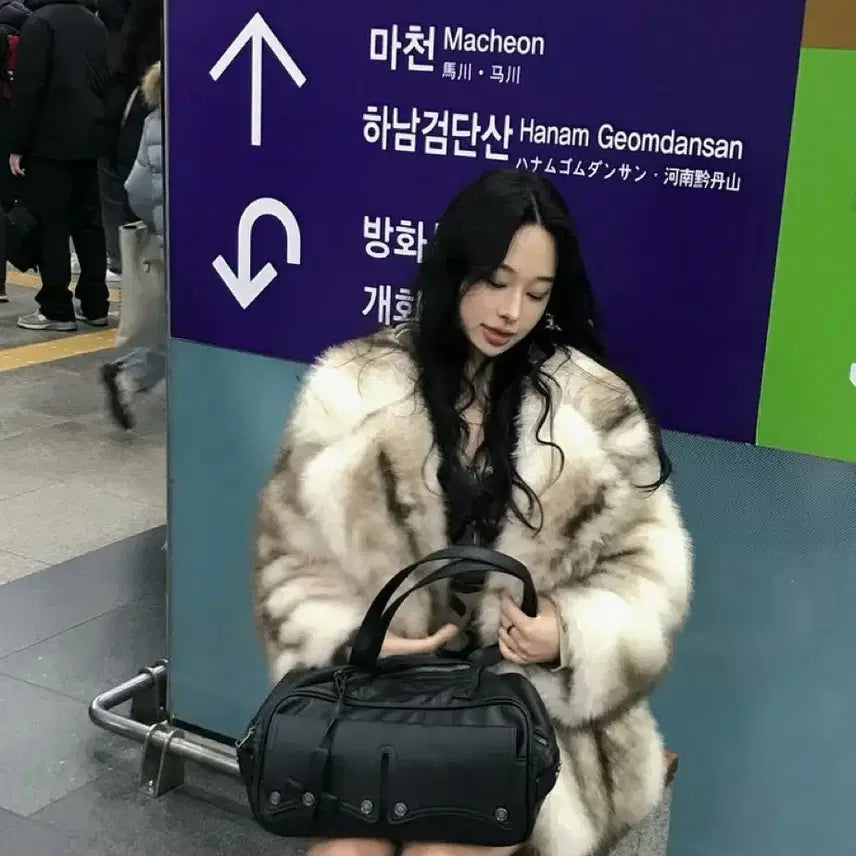 [BUNJANG] Covet Fur Jacket Ivory / 코벳 퍼자켓 아이보리 (easy_yun 착용)