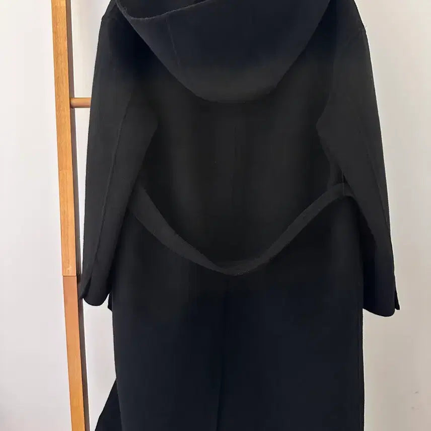 [BUNJANG] ab.f.z Black Wool Hooded Coat (Free Size) / (새상품)ab.f.z 블랙 울 후드코트(사이즈Free)